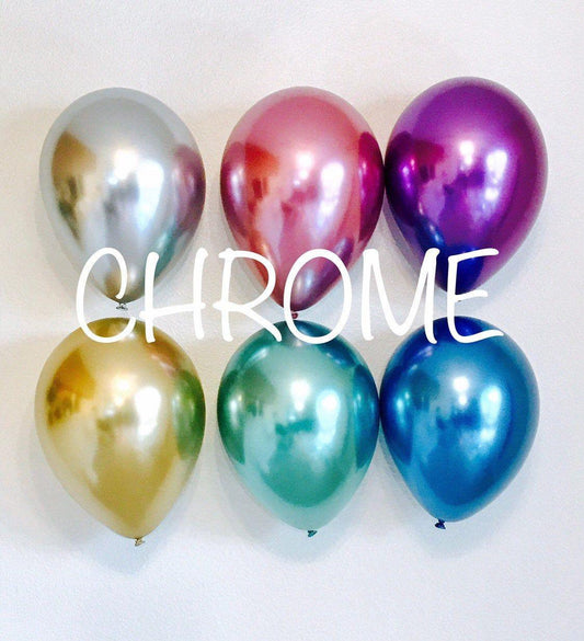 12吋chrome金屬空飄球組 - MR.Balloon 氣球先生官網