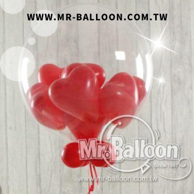 22吋耐久球愛心球中球 - MR.Balloon 氣球先生官網