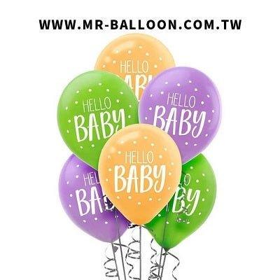 Hello Baby空飄球串 - MR.Balloon 氣球先生官網
