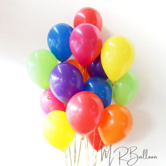 10吋繽紛乳膠空飄球串(4款）