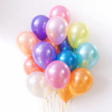 10吋繽紛乳膠空飄球串(4款）