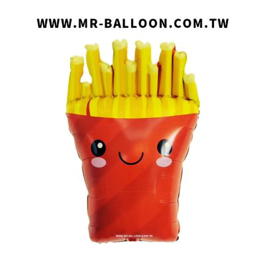 28吋薯條71cm 美食造型錫箔氣球 氣球先生 適合生日派對 兒童派對 主題派對 美食派對 新竹宜蘭氣球專賣店 派對佈置 氣球裝飾