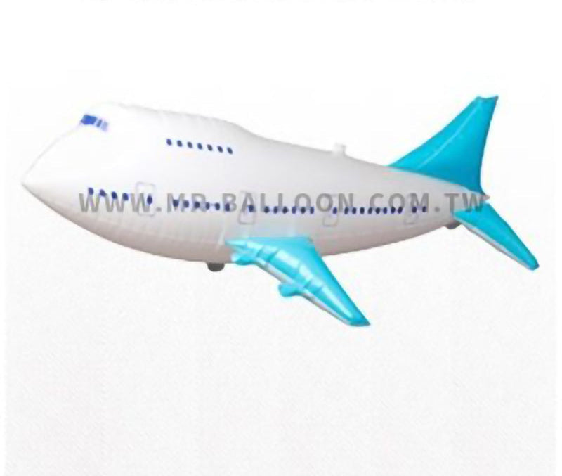 37吋 3D白色飛機 94cm | 3D立體飛機 | 氣球先生 Mr. Balloon