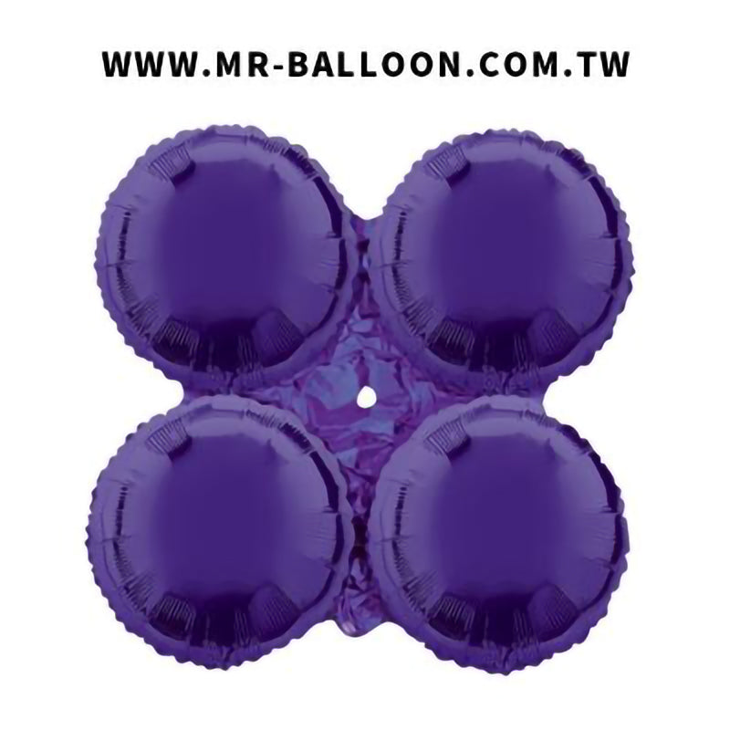 17吋小四輪/44cm紫色 | 氣球先生 Mr. Balloon | 適合生日派對、兒童派對、婚禮佈置 | 多輪造型氣球 | 新竹氣球專賣店