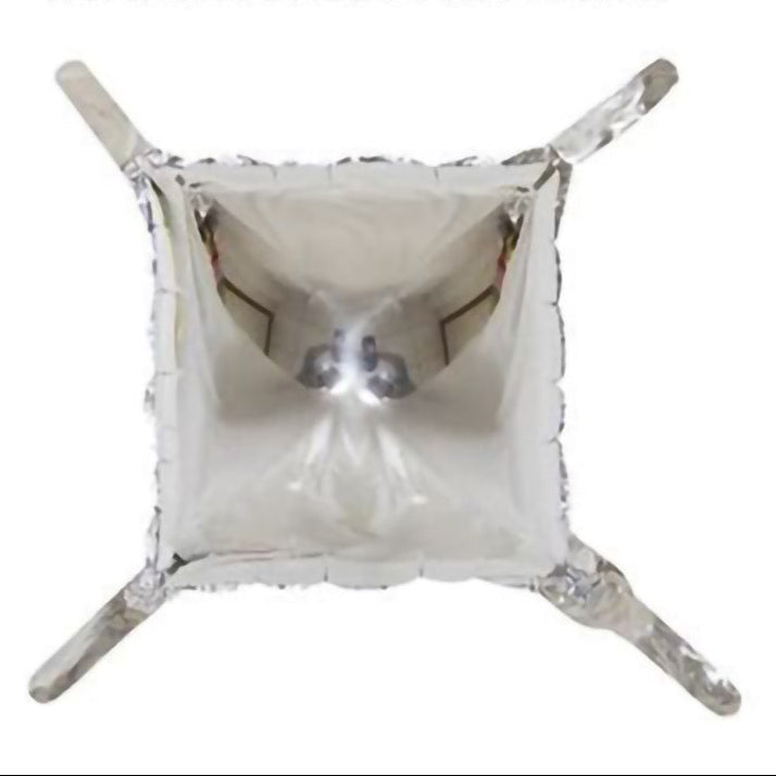 12吋/30cm銀色方型氣球 | 氣球先生 Mr. Balloon | 適合生日派對、婚禮佈置、開幕誌慶 | 經典方形造型 | 新竹氣球專賣店