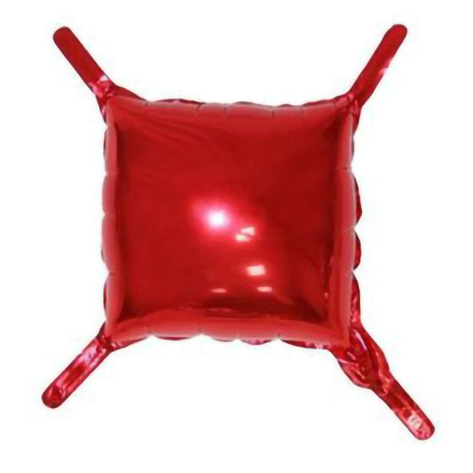 12吋/30cm紅色方型氣球 | 氣球先生 Mr. Balloon | 適合生日派對、婚禮佈置、開幕誌慶 | 經典方形造型 | 新竹氣球專賣店