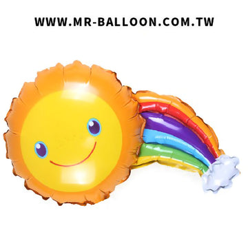 36吋可愛太陽彩虹雲92cm | 太陽彩虹組合 | Mr. Balloon