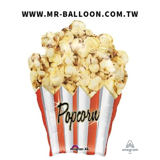 31吋爆米花79cm 美食造型錫箔氣球 氣球先生 適合生日派對 兒童派對 主題派對 美食派對 新竹宜蘭氣球專賣店 派對佈置 氣球裝飾