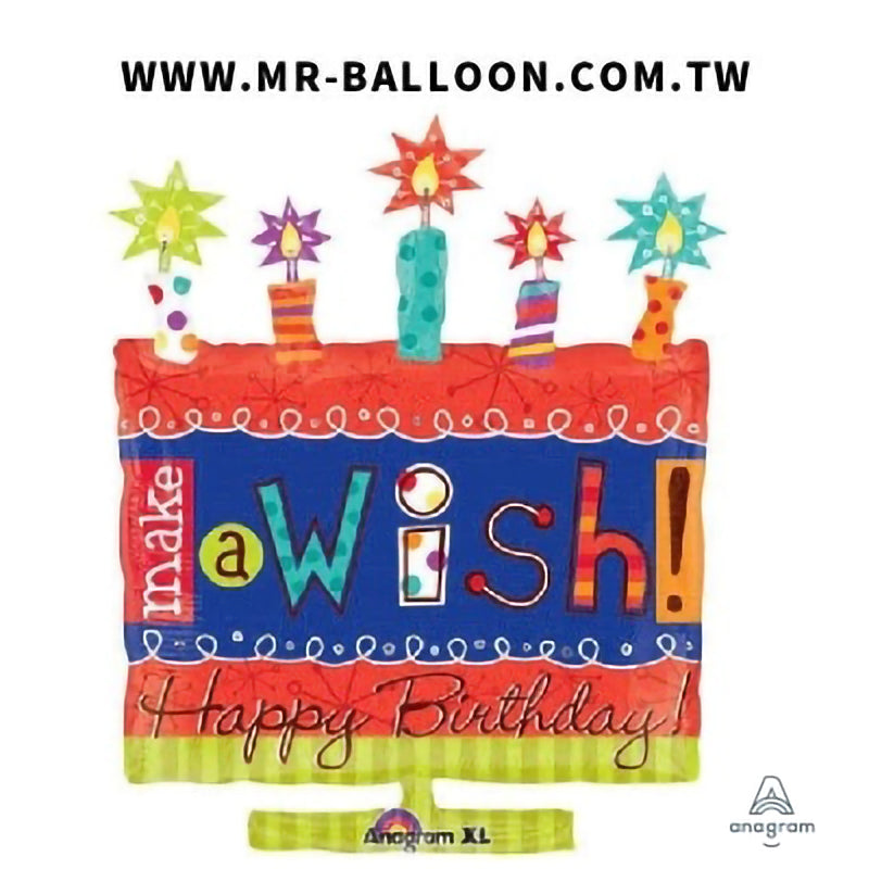 34吋許願蛋糕87cm | 許願祝福蛋糕 | Mr. Balloon