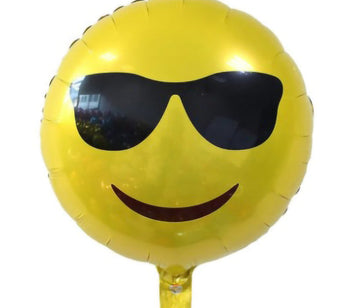 18吋酷酷臉45cm 錫箔氣球 - MR.Balloon 氣球先生