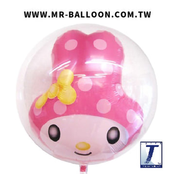 22吋日本泡泡球2層 美樂蒂55cm | 三麗鷗美樂蒂 | Mr. Balloon