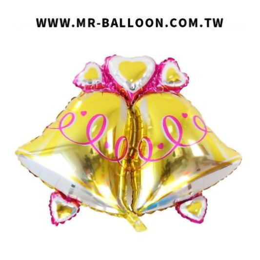 42吋金色雙鈴鐺106cm | 華麗婚禮主視覺 | Mr. Balloon