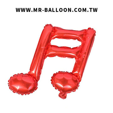 18吋紅色雙音符45cm | 紅色雙音符 | Mr. Balloon