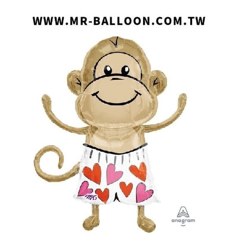 33吋愛心猴84cm
