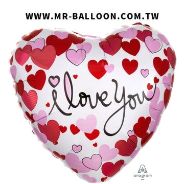 18吋充滿愛的心45cm