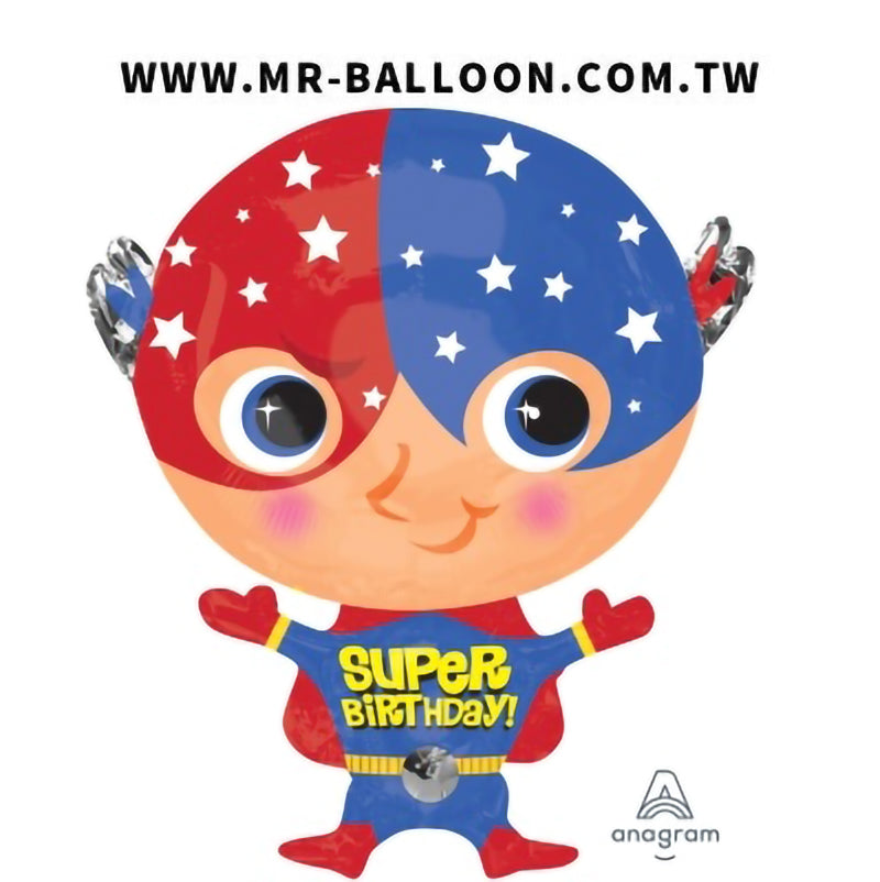 21吋生日超人60cm | 兒童派對最愛 | Mr. Balloon