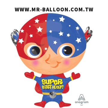 21吋生日超人60cm | 兒童派對最愛 | Mr. Balloon