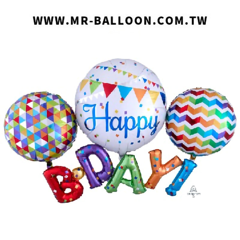 56吋Happy BDAY 142cm | 超大派對主角 | Mr. Balloon