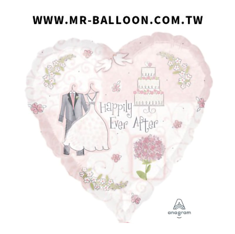 18吋甜蜜浪漫史45cm | 愛情故事見證 | Mr. Balloon