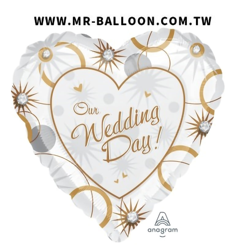 18吋我們的新婚日45cm | 記錄美好回憶 | Mr. Balloon