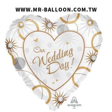 18吋我們的新婚日45cm | 記錄美好回憶 | Mr. Balloon