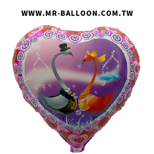 18吋婚禮天鵝桃色45cm