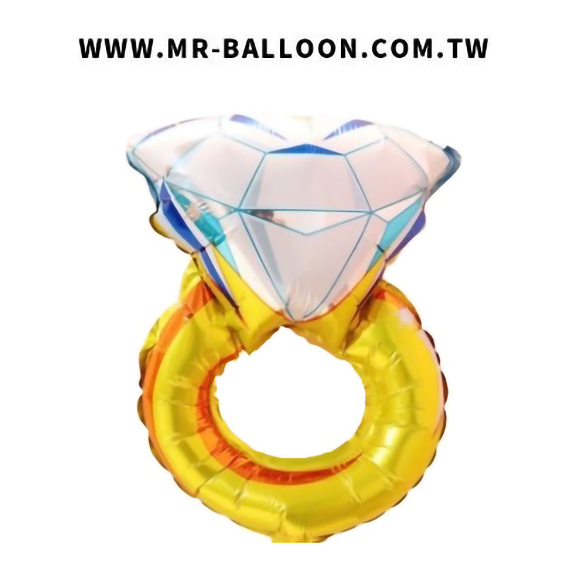 14吋迷你鑽戒35cm | 婚禮求婚佈置 | Mr. Balloon