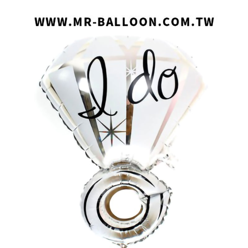 27吋銀戒68cm | 簡約優雅婚禮 | Mr. Balloon