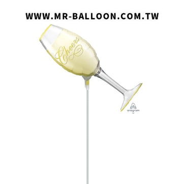 17吋小香檳酒杯42cm 美食造型錫箔氣球 氣球先生 適合生日派對 兒童派對 主題派對 美食派對 新竹宜蘭氣球專賣店 派對佈置 氣球裝飾