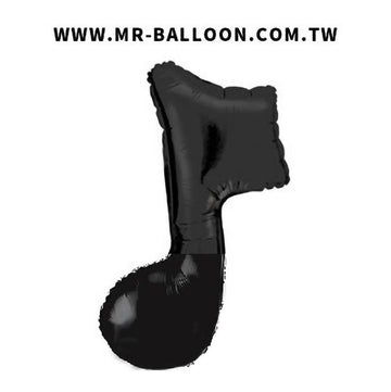31吋黑色單音符78cm | 大型黑色音符 | Mr. Balloon