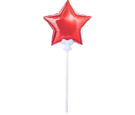 11cm錫箔星型紅色 自動充氣錫箔氣球 - MR.Balloon 氣球先生