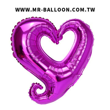 18吋勾勾心桃紅色47cm