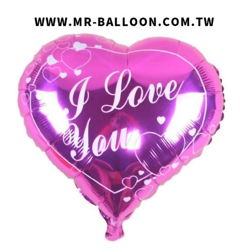 18吋桃色我愛你45cm