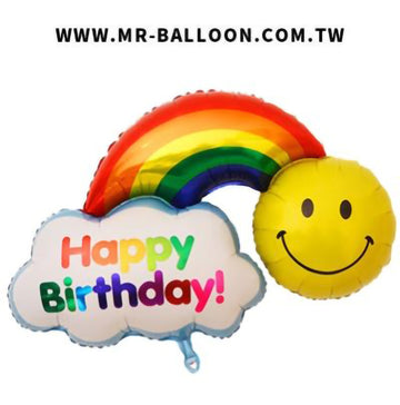 46吋彩虹笑臉116cm | 繽紛歡樂派對 | Mr. Balloon