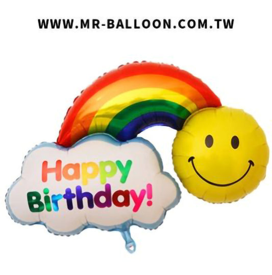 46吋彩虹笑臉116cm | 繽紛歡樂派對 | Mr. Balloon