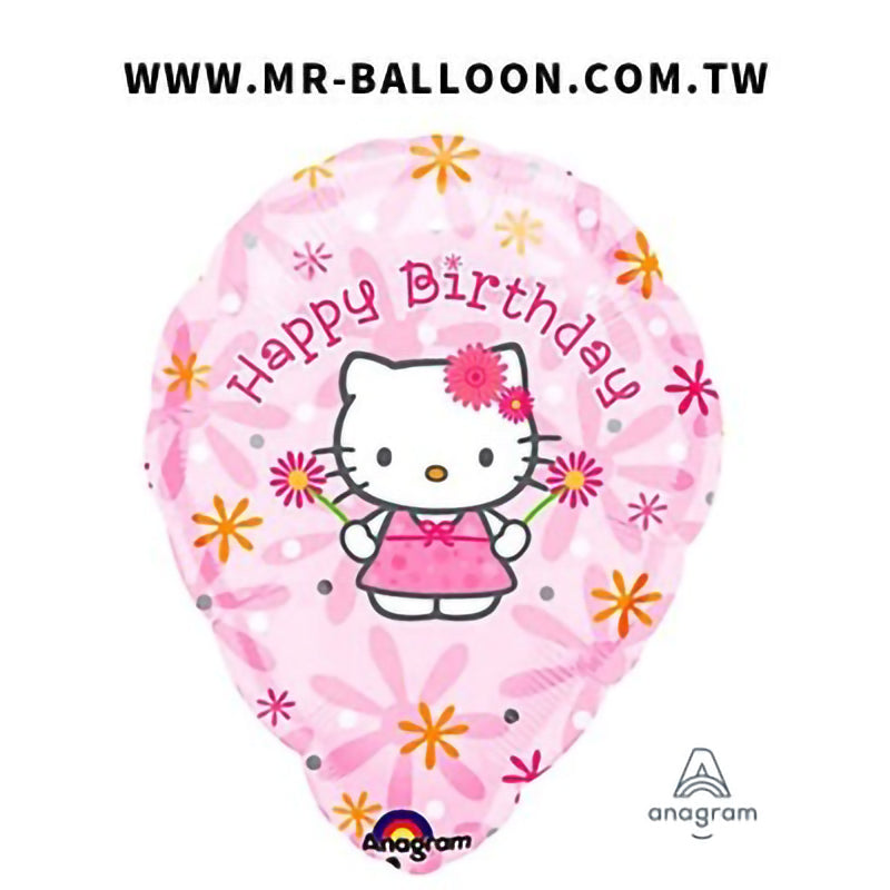 20吋KITTY生日(含字母貼紙)51cm | Hello Kitty派對 | Mr. Balloon