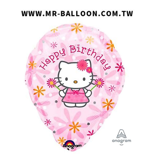 20吋KITTY生日(含字母貼紙)51cm | Hello Kitty派對 | Mr. Balloon