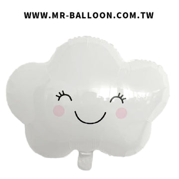 19吋微笑雲朵48cm | 笑臉雲朵設計 | Mr. Balloon