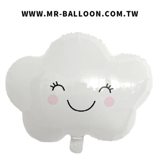 19吋微笑雲朵48cm | 笑臉雲朵設計 | Mr. Balloon