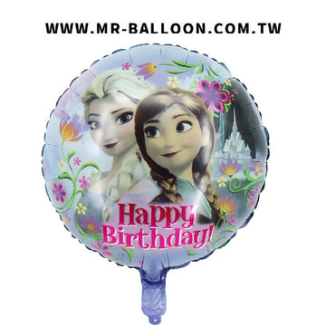 18吋冰雪奇緣生日球45cm
