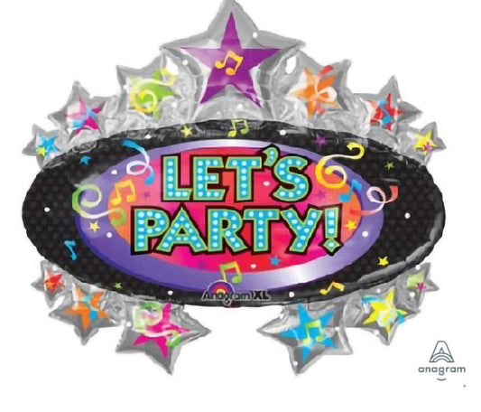 31吋狂歡派對LETS PARTY錫箔氣球79cm