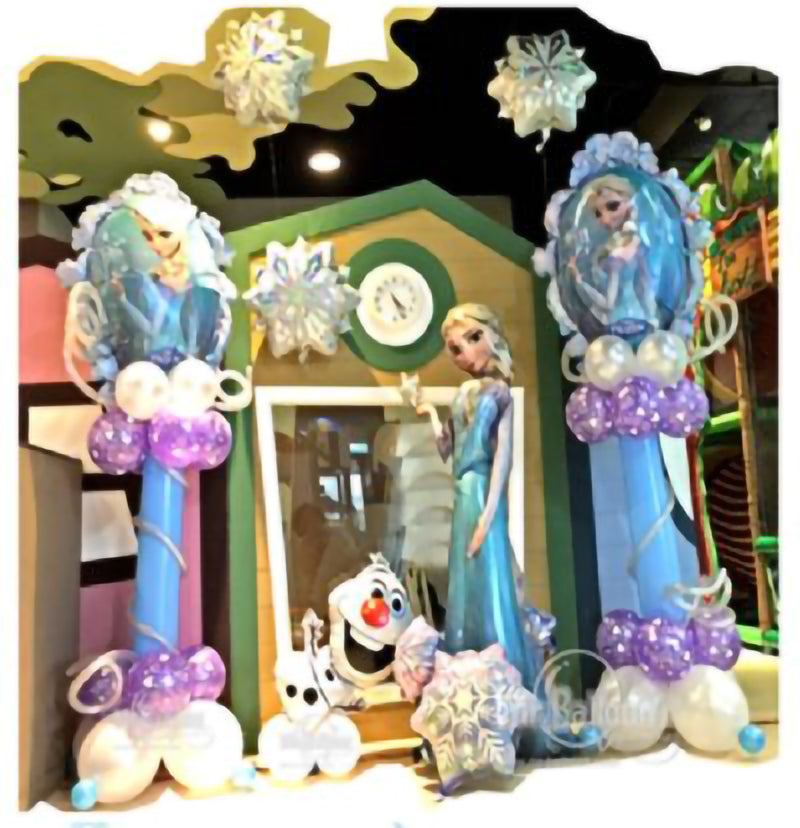冰雪奇緣公主生日氣球派對組 - Frozen主題佈置