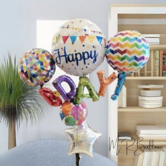 HAPPY B-DAY空飄球串