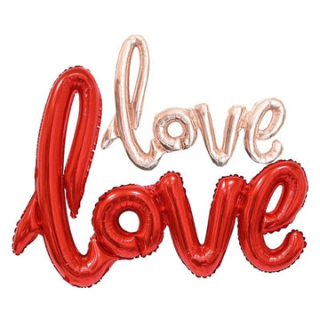 Love連寫錫箔字母