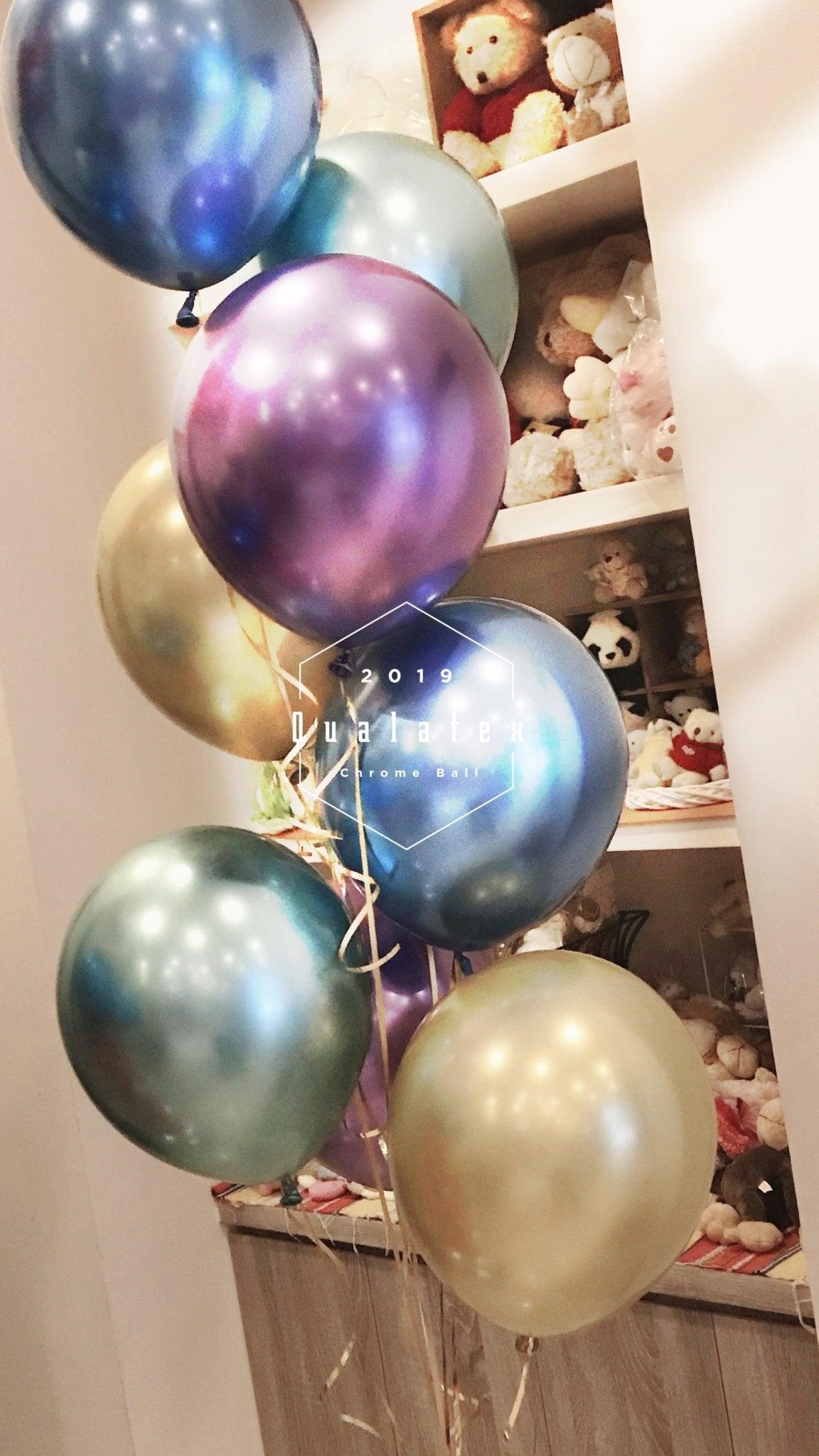 12吋chrome金屬空飄球組 - MR.Balloon 氣球先生官網