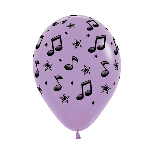 12吋音符在跳舞印刷氣球 - MR.Balloon 氣球先生派對商城
