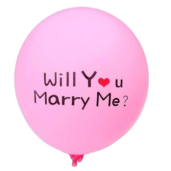 12吋 Will You Marry Me 印刷氣球 - MR.Balloon 氣球先生派對商城
