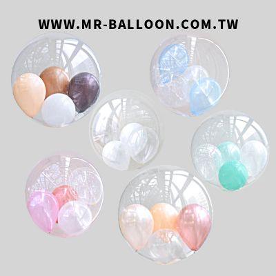 耐久空飄繽紛球中球 - MR.Balloon 氣球先生官網