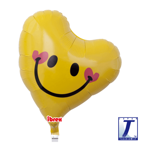 14吋Ibrex傾心笑臉錫箔 - MR.Balloon 氣球先生派對商城