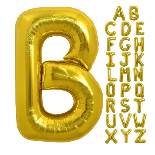A~Z 金色錫箔字母 - MR.Balloon 氣球先生派對商城